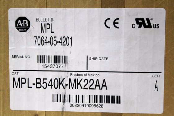 Αλεν-Μπράντλεϊ MPL-B540K-MJ22AA MPL σειρά MPL 480V AC περιστρεφόμενος κινητήρας