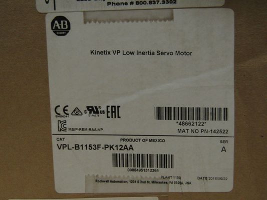 ALLEN-BRADLEY VPL-B1153F-PK12AA Κινητικός κινητήρας χαμηλής αδράνειας