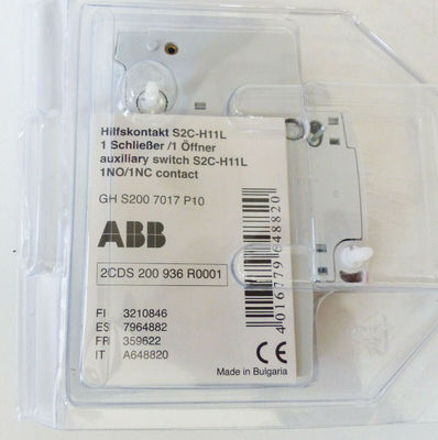 ΑΜΒ 2CDS200936R0001 S2C-H11L Βοηθητικό μπλοκ επαφής Βιομηχανική τροφοδοσία