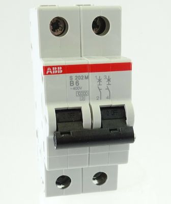 ABB 2cds272001r0065 s202m-b6 Εναλλακτικός διακόπτης κυκλώματος S200