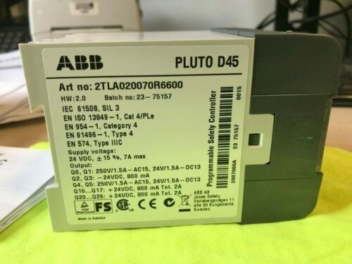 ABB 2TLA020070R6600 Pluto D45 Βοηθητικός πυρήνας επαφής διακόπτης κυκλώματος σειράς S200