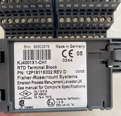 Εμέρσον DELTAV KJ4001X1-CH1 12P1811X012 Τερματικό Τμήμα RTD