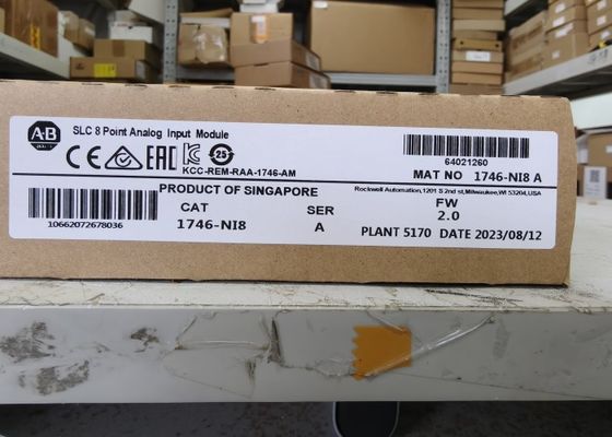 AB 1746-NI8 SER A SLC 500 Μονάδα Αναλογικής Εισόδου 1746NI8 Μέγιστη Συχνότητα Εισόδου 250 Kilohertz Διαφορική Είσοδος Ψηφιακή Μονάδα Εισόδου/Εξόδου