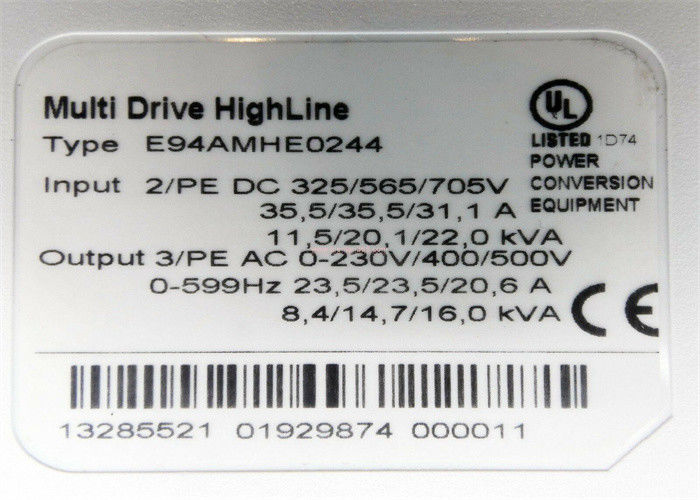 ΣΕΡΒΟ DRIVE 9400 ΣΕΙΡΆ 325/565/705 συνεχές ρεύμα 11.5-22 KV αναστροφέων συχνότητας Lenze E94AMHE0244 μεταβλητό Β