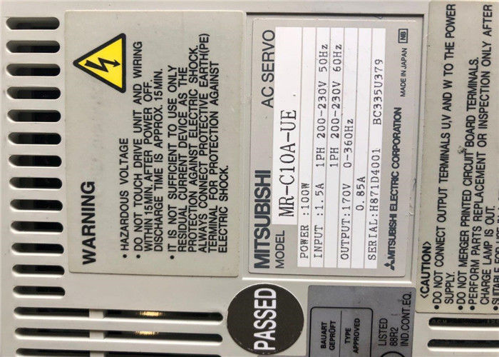 Της Mitsubishi βιομηχανικός ενισχυτής 100W, 200-230V, νέος αρχικός Drive κ.-c10a-UE εναλλασσόμενου ρεύματος σερβο 0.85A
