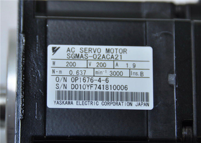Σίγμα ΙΙ ΣΕΡΒΟ ΜΗΧΑΝΉ 200W 1.9A 0.637N.m YASKAWA SGMAH εναλλασσόμενου ρεύματος sgmas-02ACA21