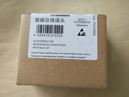 6ES7972-0BA12-0XA0 DP Siemens SIMATIC, βούλωμα σύνδεσης για PROFIBUS μέχρι 12 90° MBIT/s εξόδου καλωδίων