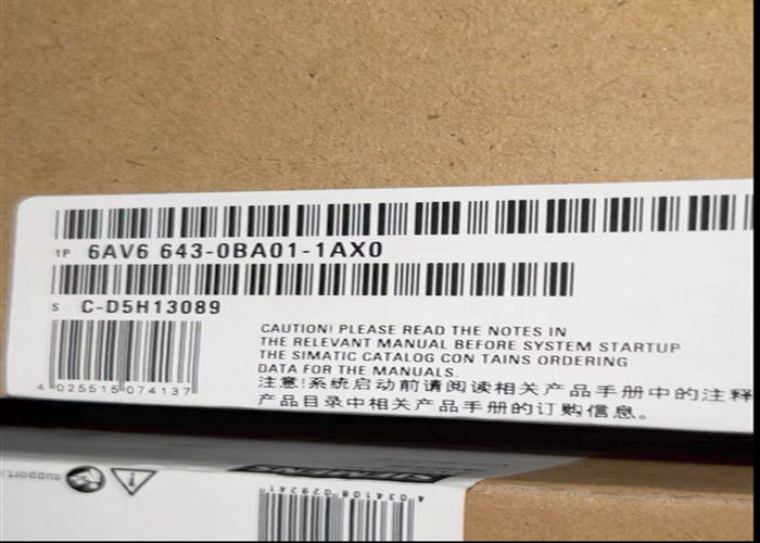 Επιτροπή 6 χειριστών οθόνης αφής Siemens 6AV6 643-0BA01-1AX0 HMI χρώμα