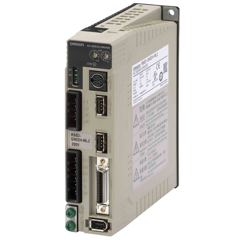 Η σερβο κίνηση 1~ 200 VAC MECHATROLINK ΙΙ σειράς OMRON R88D-GN01H-ML2 ενσωμάτωσε 100 W