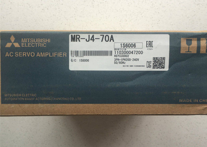 Της Mitsubishi 750W ΣΕΡΒΟ ΕΝΙΣΧΥΤΉΣ σειράς 1-άξονα melservo-J4 Drive κ.-j4-70A εναλλασσόμενου ρεύματος σερβο