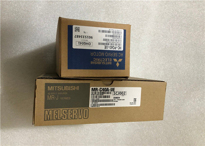 Βιομηχανικό σερβο Drive κ.-c40a-UE της Mitsubishi 400W με τη μηχανή hc-pq43-UE 4.5AMP 230V ΝΈΑ