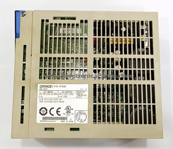 Σερβο φορτίο 750 ανεφοδιασμού 4.4A 200V εναλλασσόμενου ρεύματος 200VAC Omron R7D-AP08H r7d-ap08h-ND W