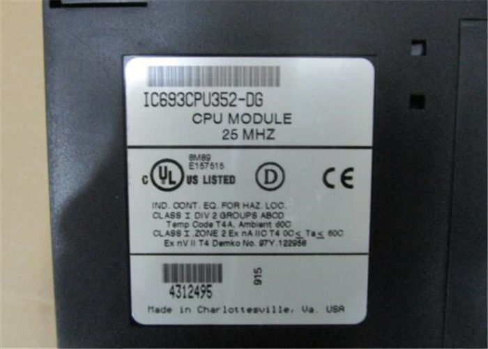 IC693CPU352 διαμορφώσιμη μνήμη χρηστών ψηφιολέξεων της Γερμανίας Fanuc 240K, 4K I/O, 8 ράφια, ΚΙΝΗΤΉ ΥΠΟΔΙΑΣΤΟΛΉ MATH υλικού