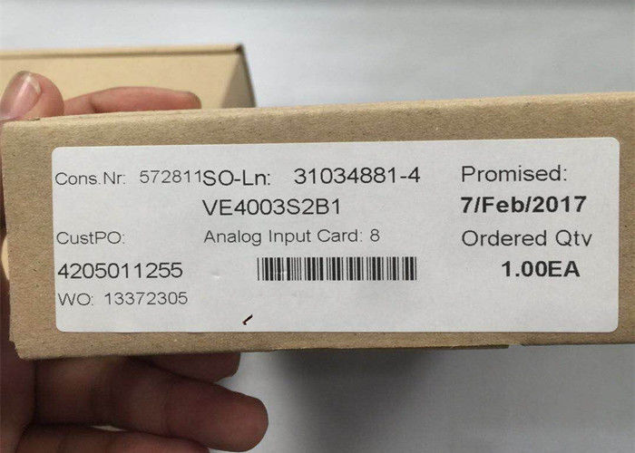 Αναλογική κάρτα VE4003S2B1, 8 CH, 4-20mA, ΑΡΣΕΝΙΚΌ ΕΛΆΦΙ, ΣΕΙΡΆ 2 εισαγωγής του EMERSON DELTAV ΝΈΑ