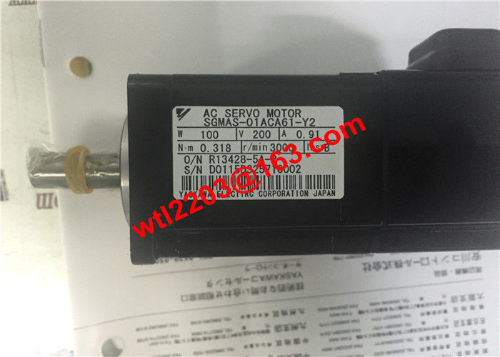 Βιομηχανική σερβο μηχανή sgmas-01aca61-Y2 150W 200V εναλλασσόμενου ρεύματος Yaskawa ολοκαίνουργια