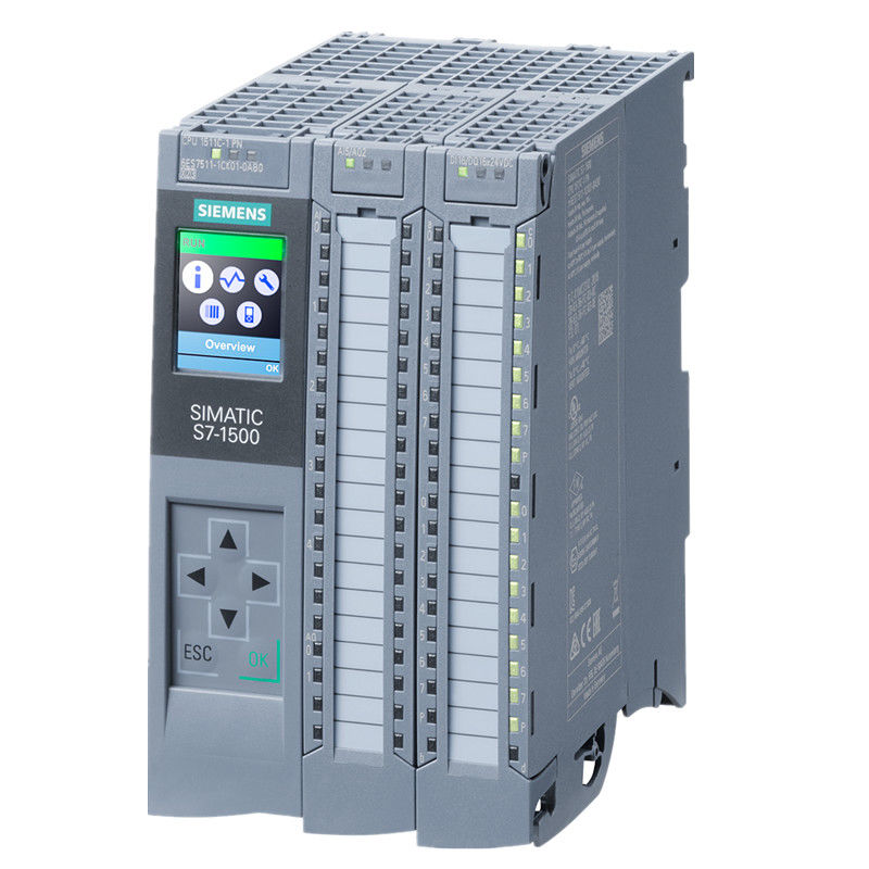 SIEMENS 6ES7511-1CK00-0AB0 συμπαγής ΚΜΕ 175 KB για το πρόγραμμα και 1 ΜΒ για τα στοιχεία