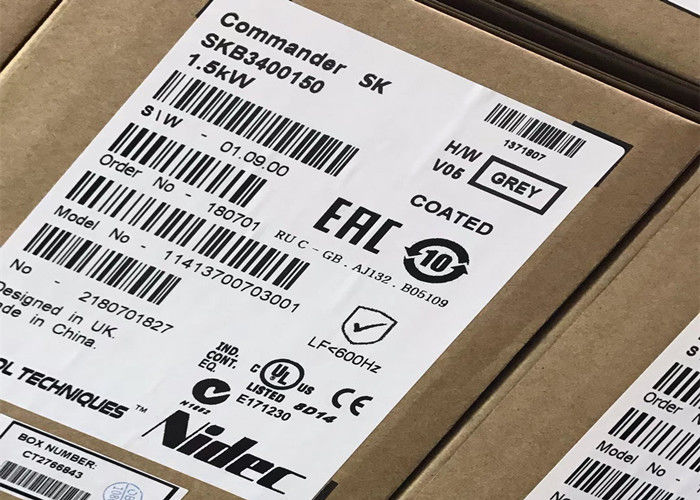 Εναλλασσόμενο ρεύμα 3PH 3.8A Drive 380-480V αναστροφέων του SK 1.5kW διοικητών τεχνικών SKB3400150 ελέγχου Nidec