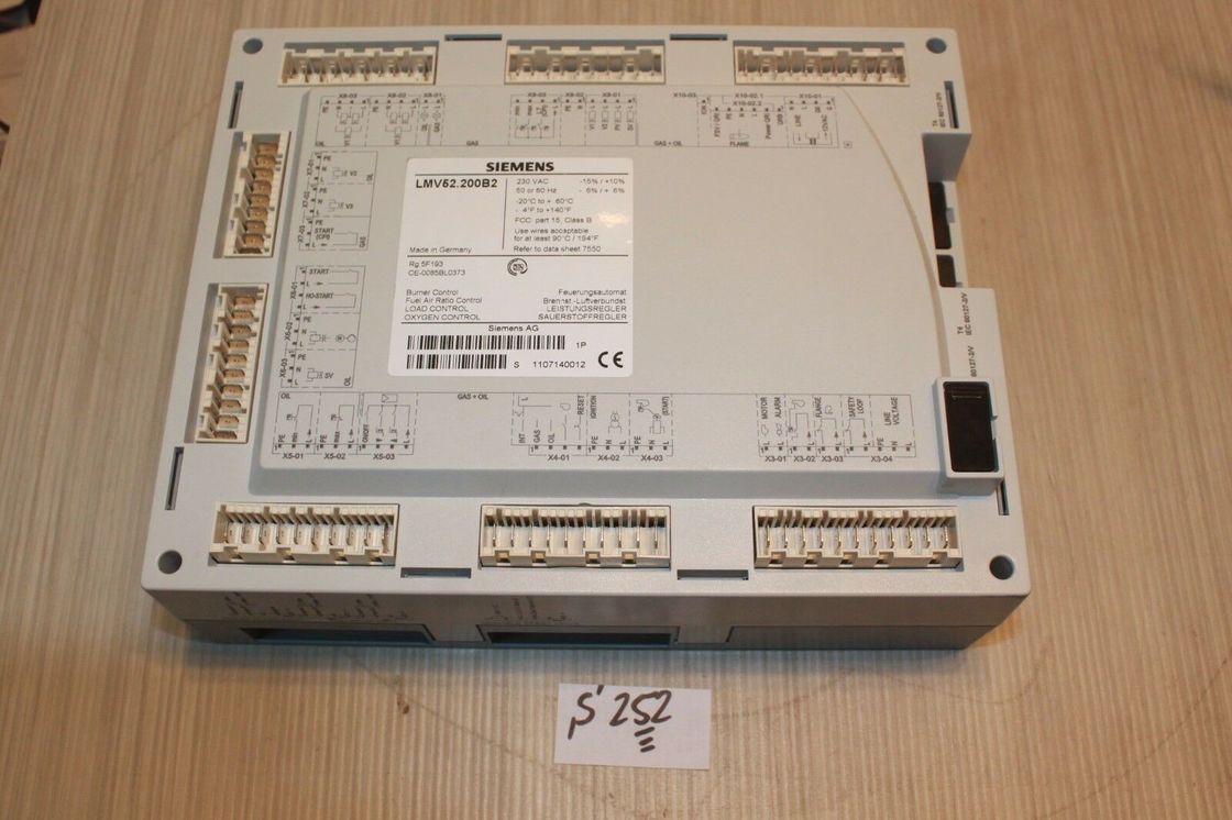lmv52.200b2 Siemens Ελέγχος καυστήρα πετρελαίου/αερίου, Ελέγχος εξοπλισμού οξυγόνου, PID, 6 ενεργοποιητές, VSD, AC230V (ΕΕ)