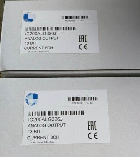GE IC200ALG326 συμπεριλαμβανομένης της κυματισμού, 2A μέγιστη εισροή, 100 mA μέγιστη (χωρίς φορτίο), 185 mA μέγιστη