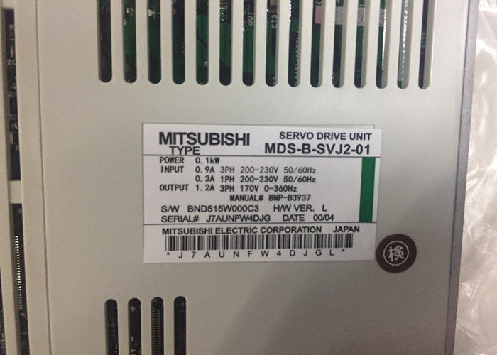 Ηλεκτρικοί κινητήρες Mitsubishi MDS-B-SVJ2-01 Βιομηχανική μονάδα κινητήρα σερβοκινητήρα 0.1KW 0.9A