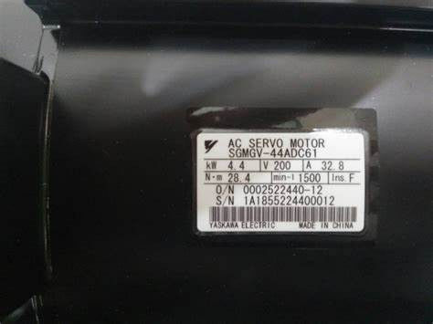 Η Yaskawa SGMGV-44ADC61 AC Servo Motor Industry ολοκαίνουργια σε κουτί.