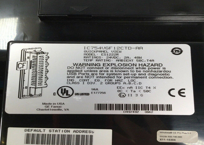 GE IC754VSI12CTD ES1222R IC754VGF12CTD που τροφοδοτείται από καλώδιο 12 ή 24 VDC