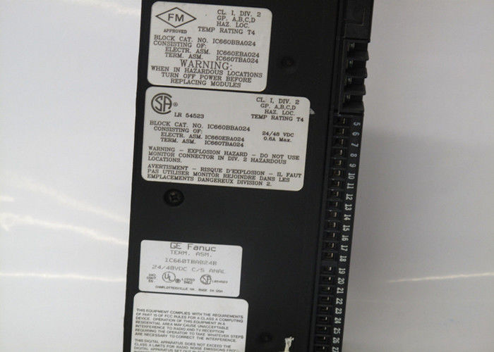 IC660BBA024 Τμήμα Ε/Υ της σειράς Ε/Υ GE Fanuc Genius, ονομαστική τάση 24/48 VDC