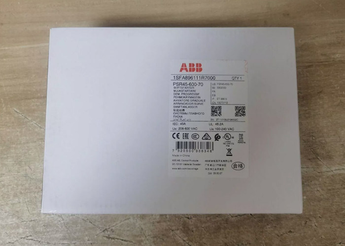 ΑΜΒ PSR45-600-70 1SFA896111R7000 Α ονομαστικό μέγιστο ρεύμα λειτουργίας 45 A με εύρος τάσης λειτουργίας