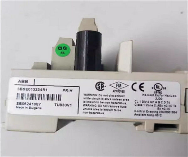 Ειδικότητα προϊόντος TU830V1 3BSE013234R1 0,28 kg Επαναχούμενη μονάδα τροφοδοσίας Ηλεκτρική τάση δοκιμής 500 V α.κ.