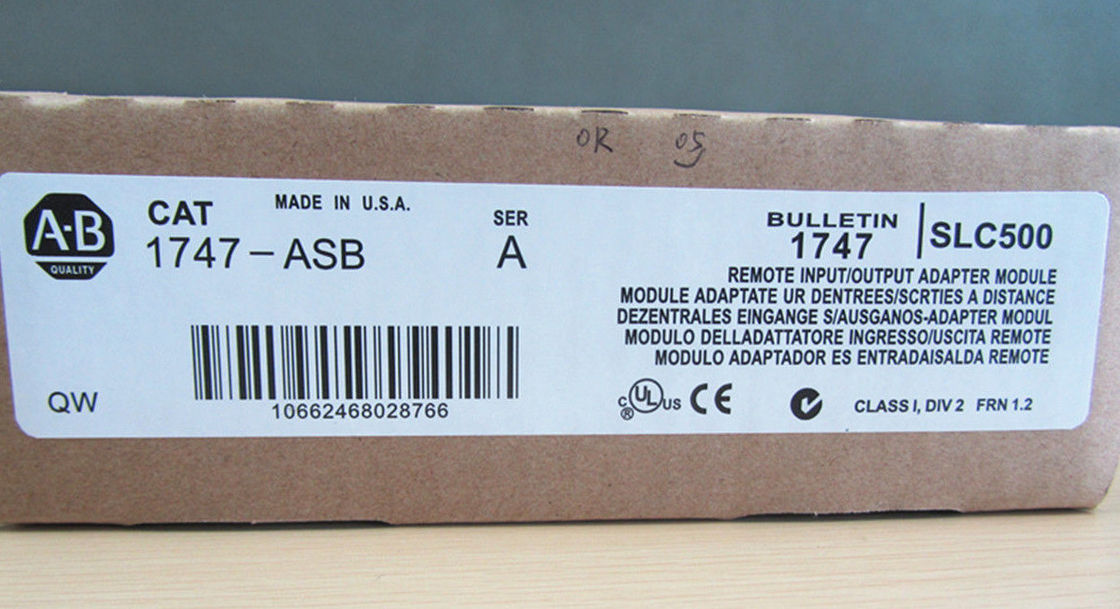 Μονάδα απομακρυσμένου προσαρμογέα I/O SLC 1747-ASB AB Μάρκα CE πιστοποιημένη